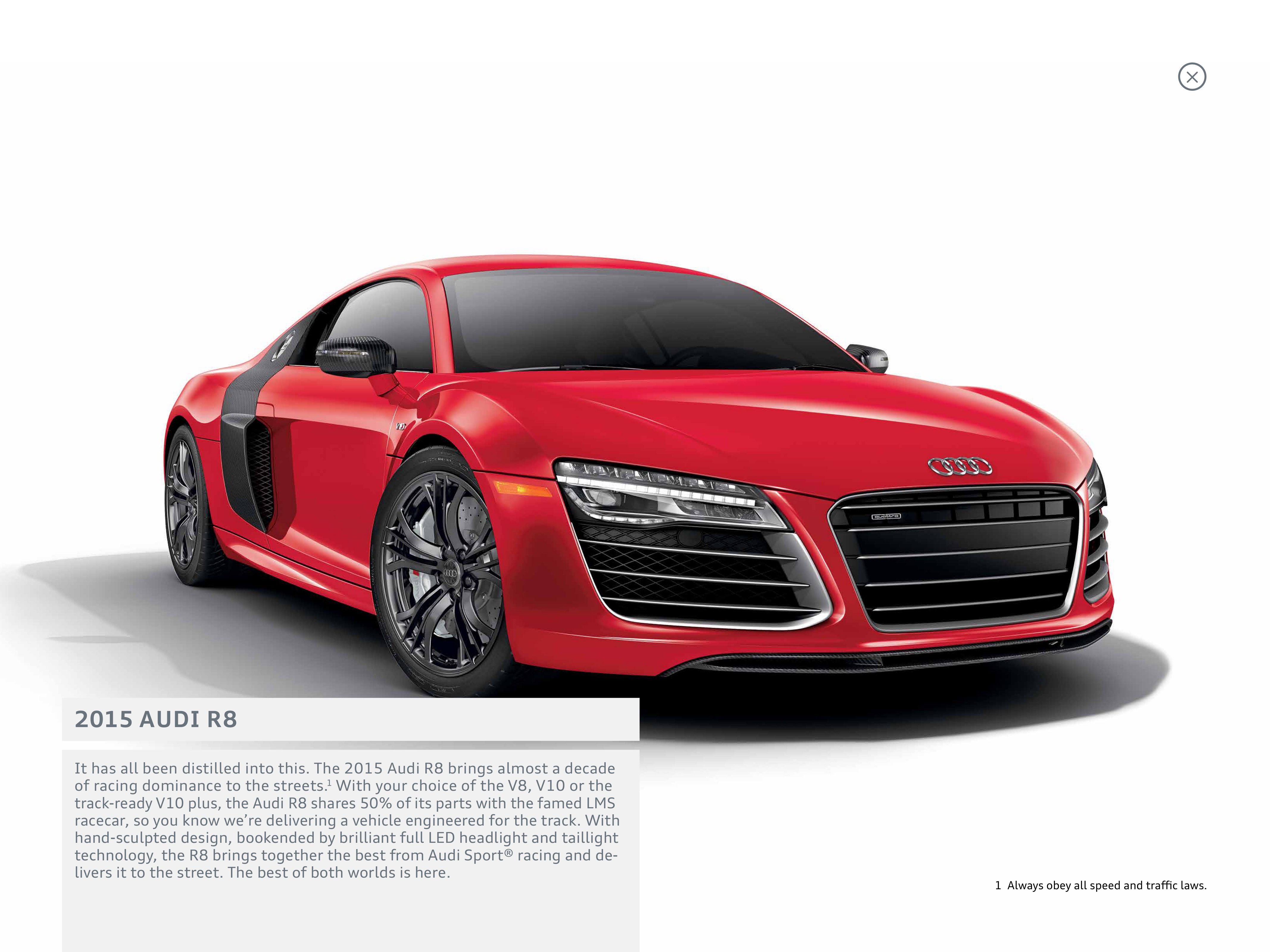 2015 Audi R8 Brochure Page 6